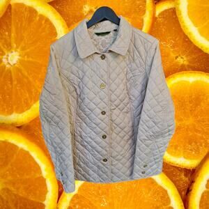 C Wonder Off White Quilted‎ Button Up Jacket Size 1X